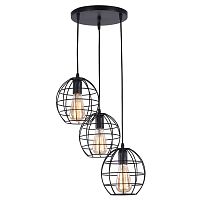 Люстра потолочная трехрожковая Имидж Е27 220В Черный картинка 